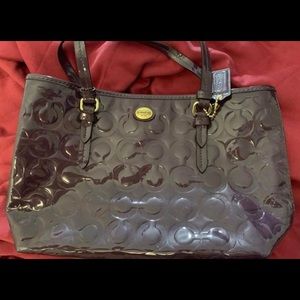 Purple coach bag